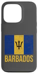 Coque pour iPhone 13 Pro Drapeau de la Barbade Bridgetown Moins Antilles Caraïbes