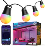 Govee Smart Outdoor String Lights 2, 30M RGBIC Outdoor Lights with Dimmable Warm