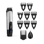 BaByliss Lithium Power Beard Trimmer, Cordless, Including Nose Hair Trimmer, Waterproof, Gifts for Men, Black