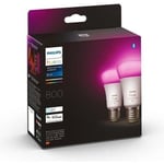 PHILIPS Hue White & Color Ambiance Ampoules LED connectées E27 - Compatible B...