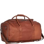 Kenneth Cole Reaction Mixte Sac de Voyage en Cuir colombien 50,8 cm Marin, Cognac, 20-inch Top Load Duffel (W/Shoe Compartment)