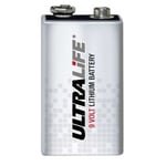 9V Ultralife Lithium (10 års batteri) 1200mAh