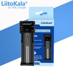 Veitokala Lii-100c Lii-100 B Chargeur De Batterie Pour 18650 18350 26650 16340 Rcrree 14500 3.7v 1.2v Ni-Laissée Ni-Cd Pipeline Usb Chargeur Intelligent - Type Lii-100c