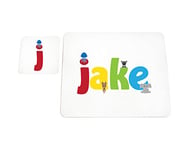 Feel Good Art brillant Set de table et dessous-de-verre pour bébés/bambins (Jake)