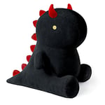 shownicer Animaux en Peluche Dinosaure Oreiller en Peluche Kawaii Dinosaure Peluche Jouet Animal Poupée Coussin Peluche Cadeau pour Enfants Filles 3+ Ans (Noir, 35cm)