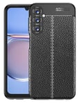 Samsung Galaxy A05s      Leather Texture Case    Black