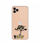 Coque iphone 11 PRO MAX bonsai jaune moutarde