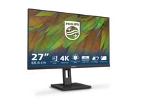 Philips 27B1n3800 - 3000 Series - Led-Skärm - 27" - 3840 X 2160 4K Uhd (2160P) @ 60 Hz - Ips - 350 Cd/M² - 1000:1 - 4 Ms - 2Xhdmi, Displayport - Högtalare - Svart