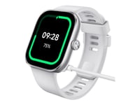 Xiaomi Redmi Watch 4 - Smartklokke Med Stropp - Tpu - Hvit - Håndleddstørrelse: 135-205 Mm - Display 1.97" - Bluetooth - 31.5 G - Sølvgrå