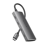 UGREEN 10Gbps Hub USB C 3.2 Adaptateur Multiport Coque en Aluminium Compatible avec iPhone 16 15 Série MacBook iPad Air Pro 2024 Mac Mini M4 Steam Deck Surface Galaxy S24 S23