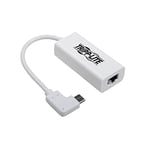 TrippLite by Eaton USB-C to Gigabit Network Adapter with Right Angle USB-C, Thunderbolt 3 Compatibility - White