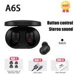 Oreillette Bluetooth sans fil d'origine A6S Fone TWS avec ¿couteurs micro pour Xiaomi Noice Canceling Earphone Bluetooth Headphones-Black Earbuds_XINENGJI