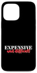 Coque pour iPhone 13 Pro Max Graphique rouge coûteux et difficile (I'm a Delight) rouge