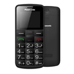 Panasonic KX-TU110 Essentials Mobile Phone for Elderly, Priority Call, Big Button Phone, Bluetooth, Flashlight, Camera, Black