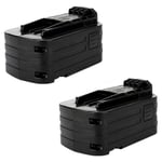 2x Batterie 18V, 4Ah, Li Ion pour FESTOOL ISC 240, 2-Plus, 2-Set, BHC 18 Li-basic, BHC 18 Li, HKC 55 Li - BPC 18 Li, 498343, 499849 batterie de rechan