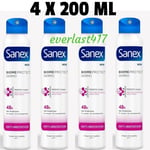 Sanex BiomeProtect Anti Irritation Deodorant anti irritation 0% Alchol☆ 4X200ml 