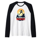 Funny The Ground is My Nemesis Freerunners and Jump Lovers Raglan Baseball Tee