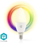 Nedis SmartLife Wi-Fi Smart RGB -polttimo E14 4,9W