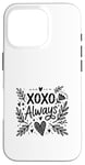 Coque pour iPhone 16 Pro XOXO Cœur d'amour pour la Saint-Valentin