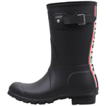 Bottes Hunter  ORIGINAL SHORT TRI COLOUR LOGO BACKSTRAP