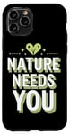 Coque pour iPhone 11 Pro Optimisme climatique Journée de la Terre Durabilité Green Future