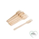 Homéa, Set de 12 Fourchettes en Bois H16 cm