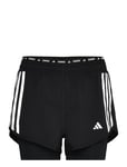 Adidas Performance Own The Run 3 Stripes 2In1 Short Svart