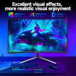 CRUA 27" 144Hz/180Hz Curved Gaming Monitor, FHD 1080P VA Screen, 99% sRGB PC DP-