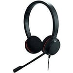 Jabra Evolve 20 Wired Over-the-head Telephone Headset Over-the-head with Noise Cancellation USB Type-A with Microphone Black