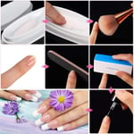 French Dip Powder Tray Set Manicure Nail File Buffer Block Nail Art Dust Br HOT