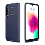 Carbon Flex Motorola Moto G8 Play skal - Blå