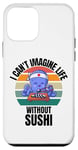 iPhone 12 mini Retro Cute Octopus I Can't Imagine Life Without Sushi Case