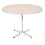 Fritz Hansen - A602 Supercirkulär, 75x75 cm, Laminat Svart, 4-grenad stjärnfot - Ruokapöytä - Arne Jacobsen,Piet Hein - Musta - Laminaatti/Metalli