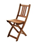 SAM Pliante Chaise de Jardin Pliable pour Balcon et terrasse, Acacia, Marron, Gartenstuhl Blossom