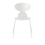 Fritz Hansen - 3101 Ant 4 legs, Coloured ash, White, White base - Ruokapöydän tuolit - designer_arne_jacobsen