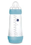 MAM Biberon anti-colique, à partir de 4 mois, 320 ml, avec tétine 3 flux rapide en silicone, facile à accepter, auto-stérilisable et facile à nettoyer, Easy Start Anti-Colic, rose mat, lot de 1