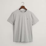 Gant Mens Archive Shield T-Shirt in Grey material_cotton - Size 3XL