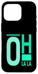 Coque pour iPhone 16 Pro Bleu sarcelle Aqua Oh La La Teal Aqua Graphic