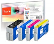 Peach Pi200-637, Pigmentbasert Blekk, Svart, Cyan, Fiolblå, Gult, Epson, Multi Pack, Epson Workforce Pro Wf-4700 Series Epson Workforce Pro Wf-4720 Dwf Epson Workforce Pro Wf-4720..., 4 Stykker