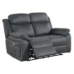 Nordic Furniture Group Teddy 2-sits reclinersoffa tyg grå