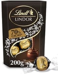 Lindt Lindor Extra Dark - Mørk Trøffelsjokolade med Fyll 200 gram