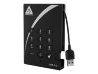 Apricorn Aegis Padlock 3.0 A25-3Pl256-1000 - Hårddisk - Krypterad - 1 Tb - Extern (Bärbar) - 2,5" - Usb 3.0 - 5400 Rpm - Buffert: 8 Mb - Fips 197