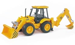 bruder 02428 - JCB 4CX Chargeuse-pelleteuse, Pelle frontale Pelle arrière, Véhicule de chantier, Chargeuse sur pneus