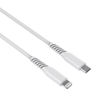 Elivi Lightning til USB C-kabel 1 m Hvit