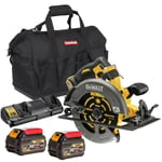 Dewalt DCS578N 54V Brushless Circular Saw 2 x 6.0Ah Battery & Dual Port Charger