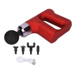 (Red)Massager Vibration Neck Muscle Massager For After Sport