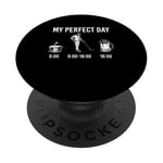 My Perfect Day Coffee Metal Detector Beer PopSockets PopGrip Adhésif