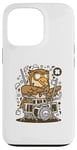 Coque pour iPhone 13 Pro batteur de hibou drôle