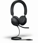 Jabra Evolve2 40 SE USB-A Stereo MS Black