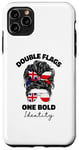 iPhone 11 Pro Max Half Britain And Polish British UK Poland Flag Girls Women Case